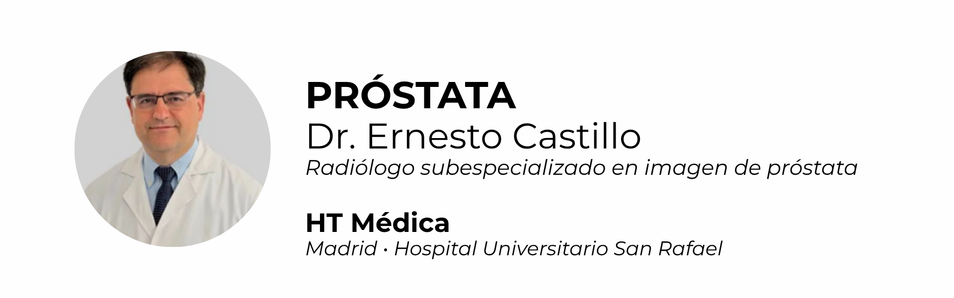 Próstata · Dr. Ernesto Castillo · HT Médica