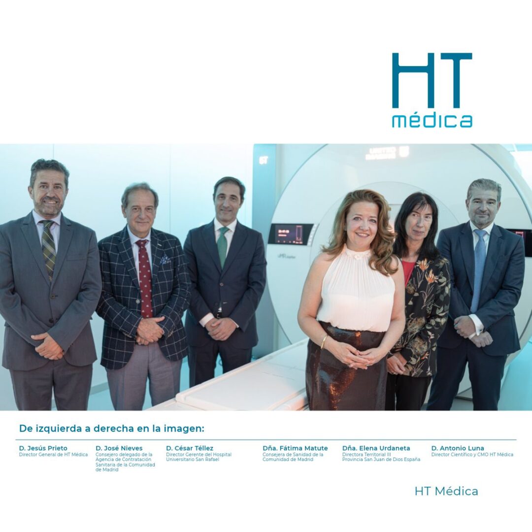 HT Médica y el Hospital Universitario San Rafael inauguran en Madrid la primera Unidad de Resonancia Magnética 5 Teslas de Europa · HT Médica
